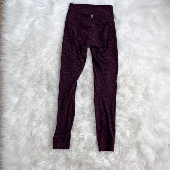 Lululemon Align Pant 25” in Formation Camo Dark Adobe Multi Size 2 - Picture 4 of 5